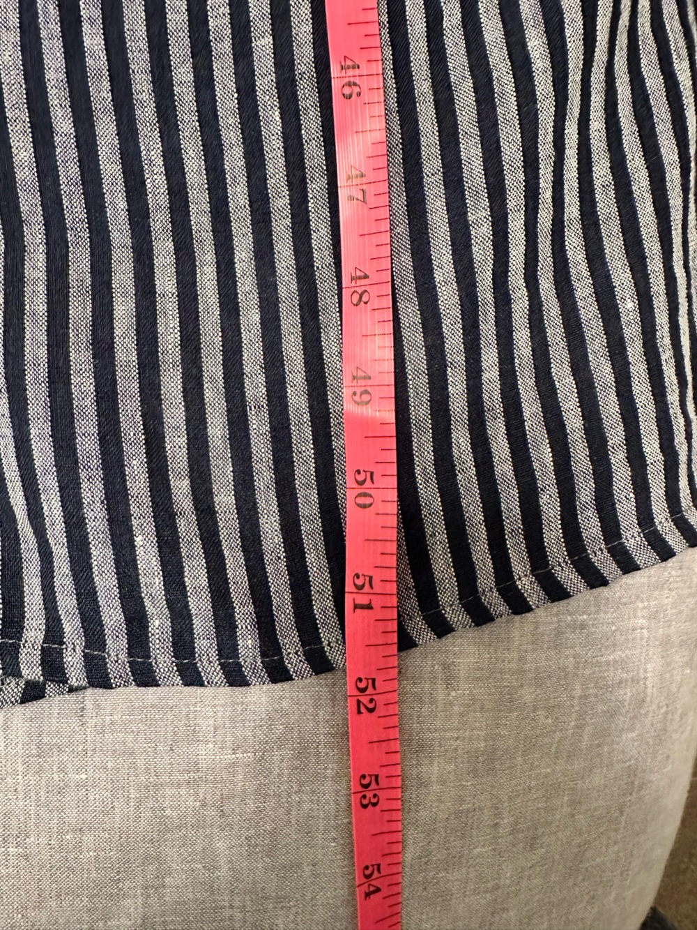 Pyne & Smith Navy and White Striped Linen Maxi Dress No. 21 - Picture 5 of 8